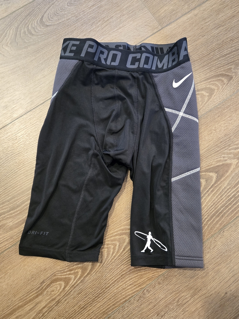 Nike Mens Black & Gray Dri-FIT Compression Shorts